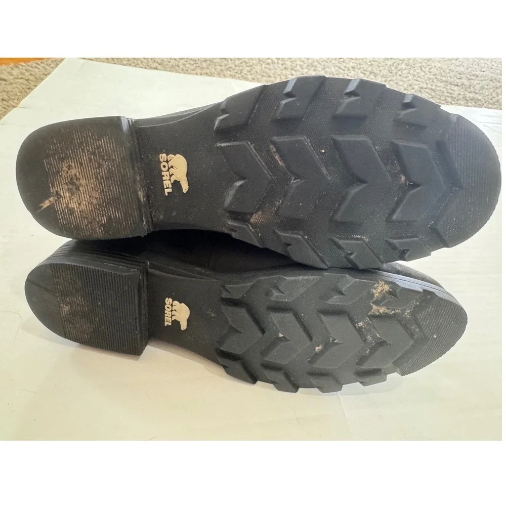 Sorel Emelie 1964 Winter Waterproof boots Womens 6.5 Tan Black Utility‎ Gorpcore